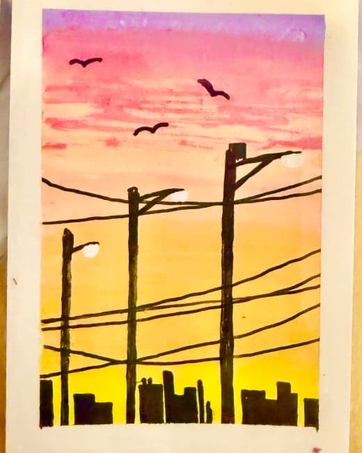Sunset Streetlights