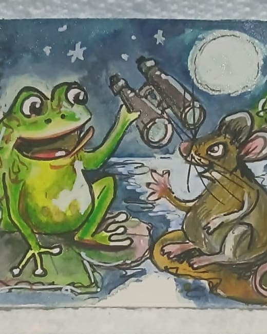 Pond Folk Community Daddy Frog and Mouse